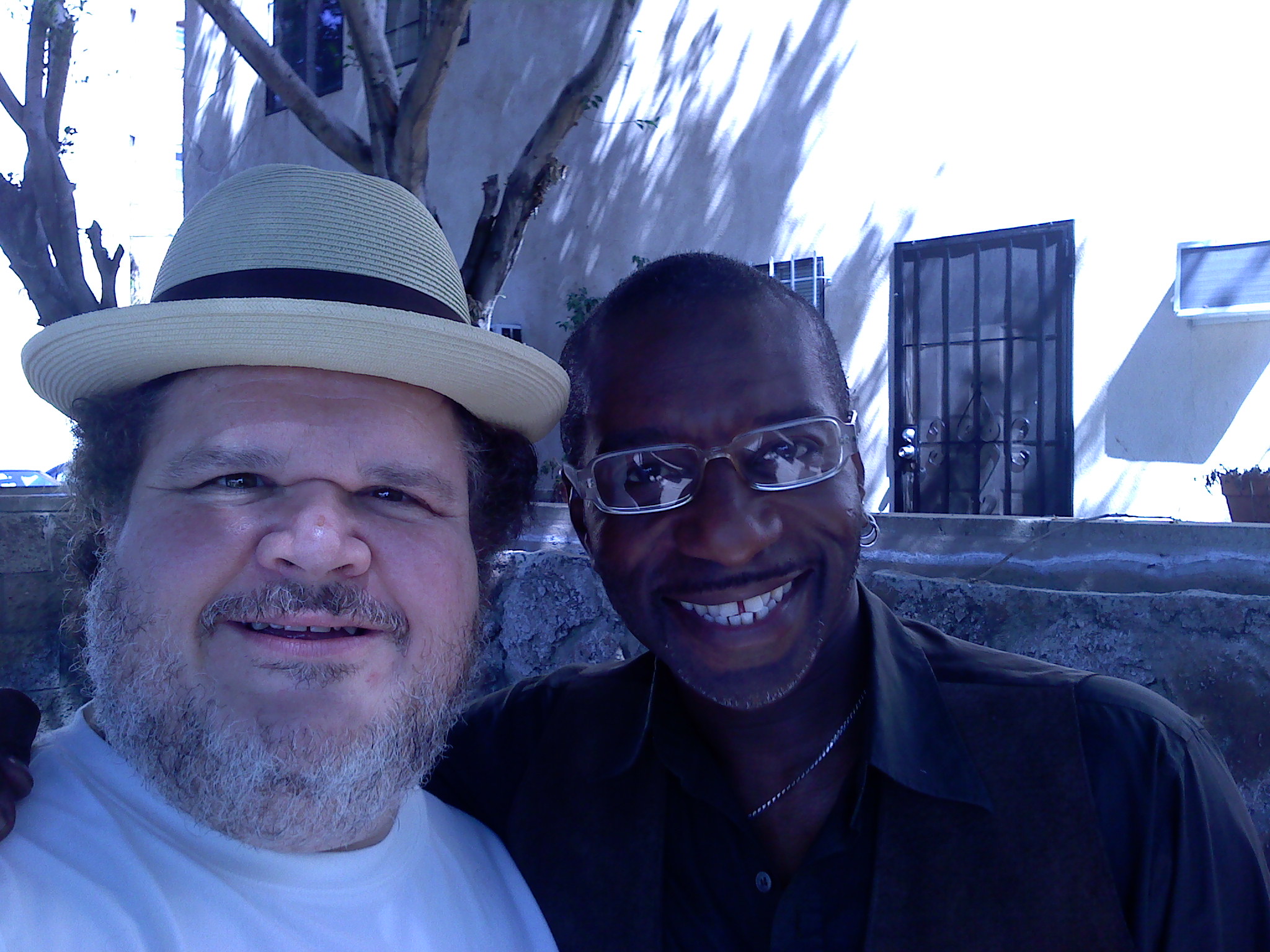 Bubba Da Skitso and radio personality Uncle Earl aka Lacy Phillips in Hollywood