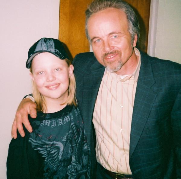 with Clint Howard on set of Rob Zombies' Halloween /07
