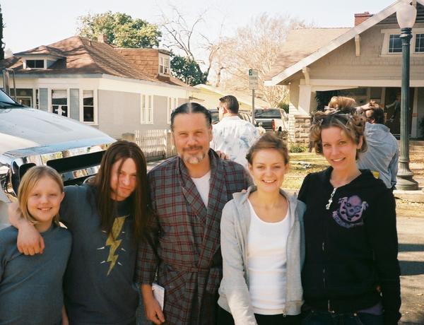 From set of Rob Zombies' HALLOWEEN /07 with Hannah Hall, Sherri Moon, William Forsythe
