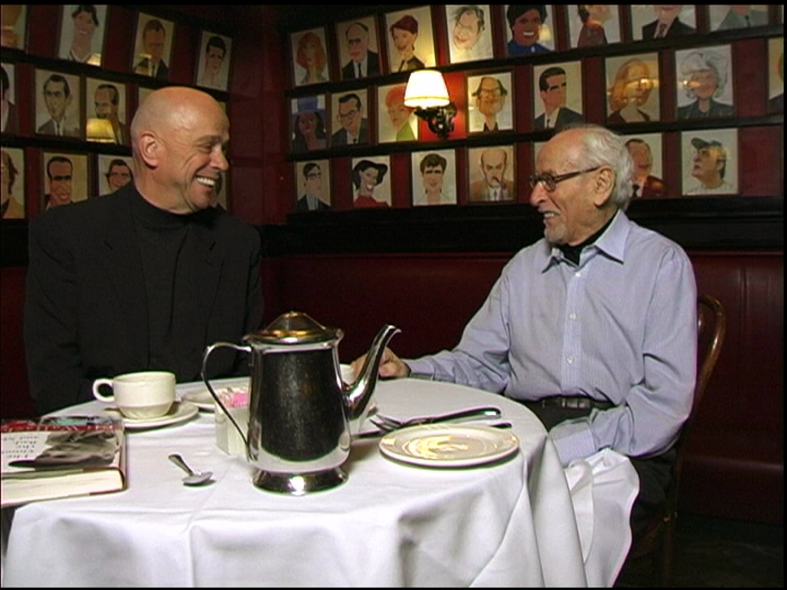 Hank Interviewing the legendary Eli Wallach at Sardi's