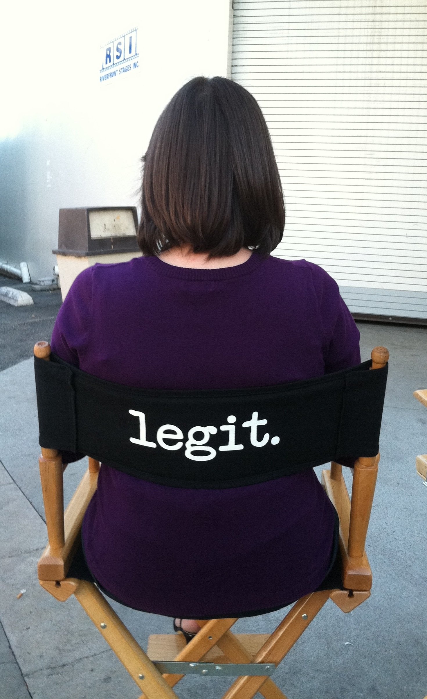 On the set of the new FX comedy Legit. Premiering in January 2013.