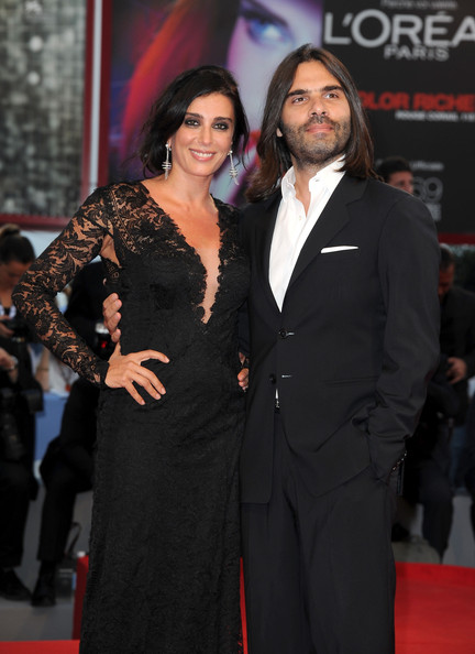 Nadine and husband, composer Khaled Mouzanar, Venice FF