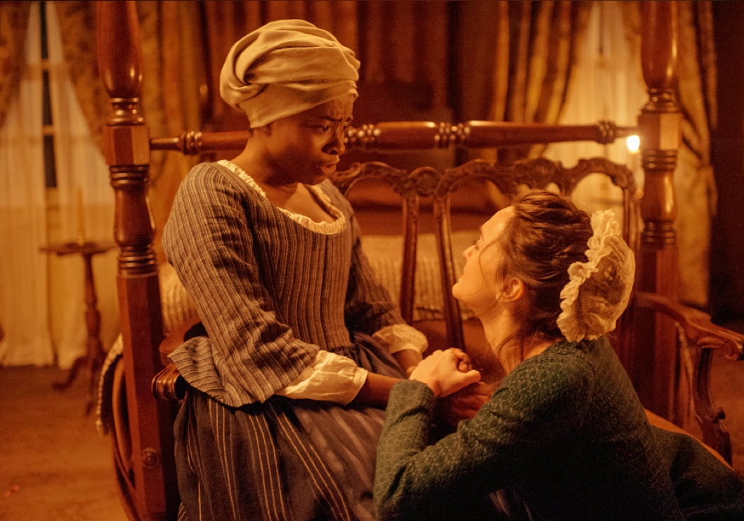 Abigail (Idara Victor) and Anna Strong (Heather Lind) in 'Epiphany'. TURN on AMC, 2014