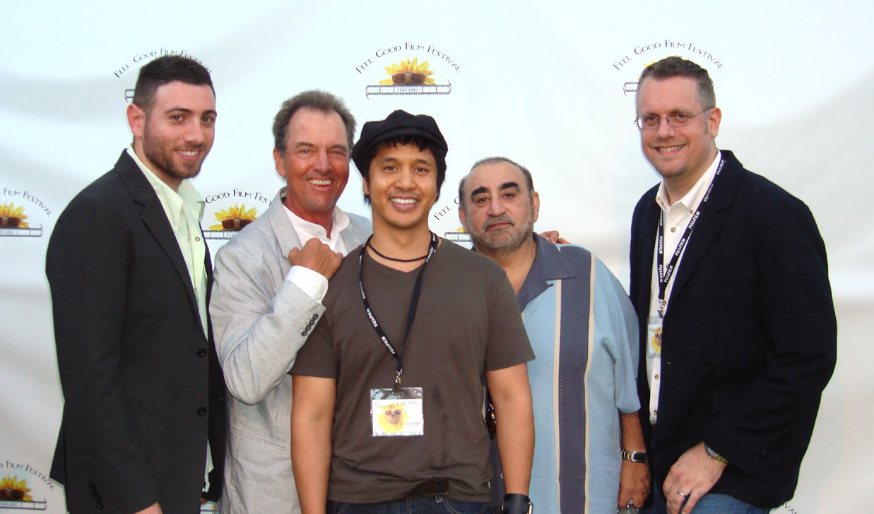 Hrach Titizian, Gregory Itzin, Johnny Asuncion, Ken Davitian and Peter Paul Basler at the 2008 Feel Good Film Festival