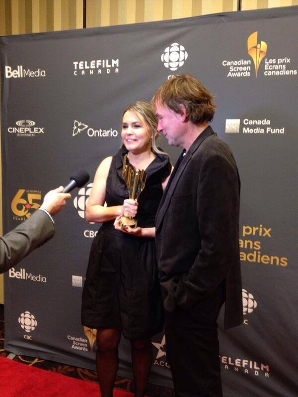 I AM NOT A ROCK STAR Director Bobbi Jo Hart and producer Robbie Hart, accept a 2013 Canadian Screen Award for Best Performing Arts Documentary and Best Editing. Bobbi Jo Hart was also nominated for Best Direction.