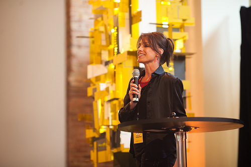 Nicole Hansen speaking at the Ideation Conference 2012