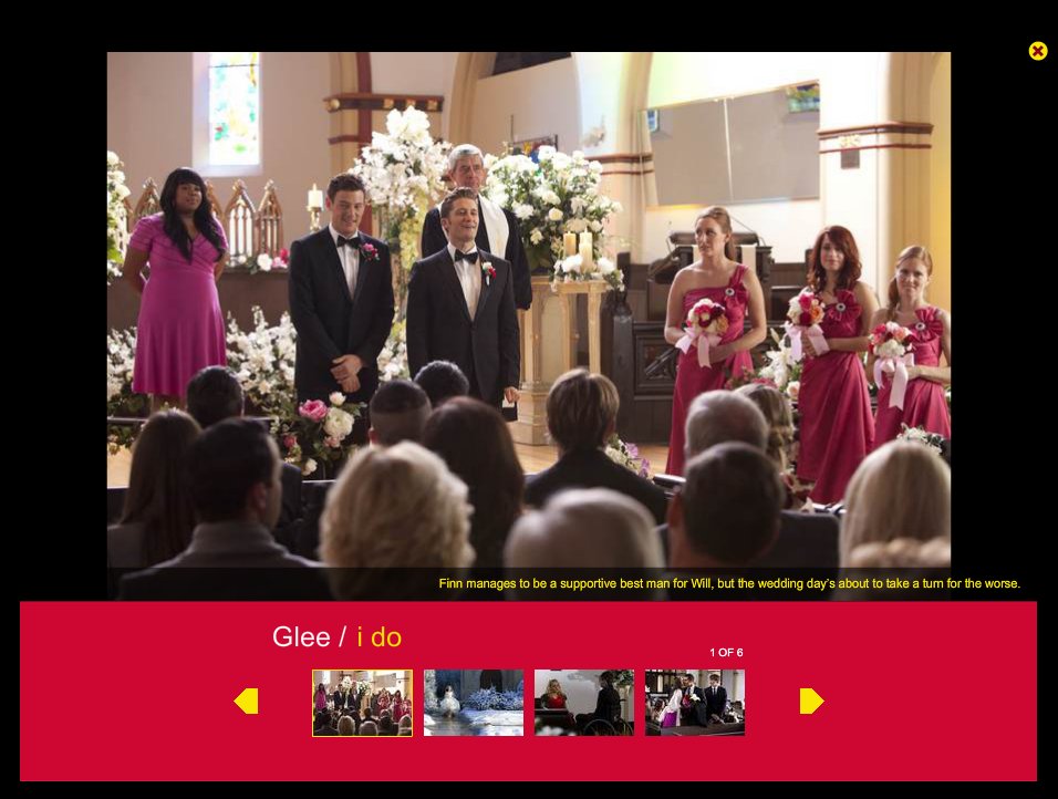 Playing the married Bridesmaid on GLEE, Season 4,Episode 14,