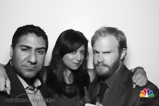 Sonal Shah, Parvesh Cheena, and Henry Zebrowski attend event for NBC and Vanity Fair