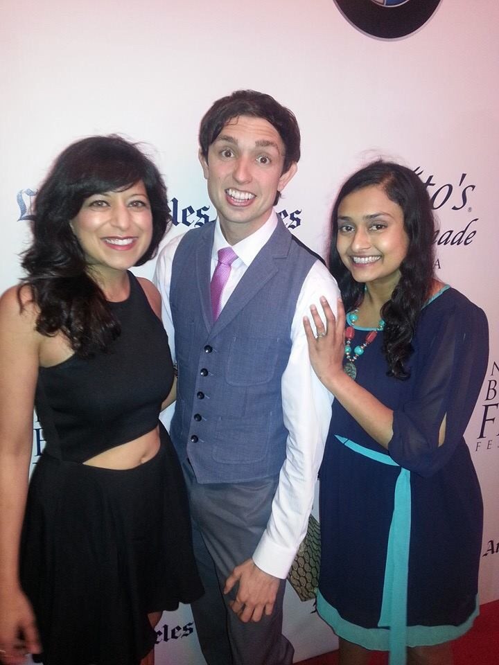 Sonal Shah, Charlie Farr, and Chriselle Almeida attend The Newport Beach Film Festival screening of Miss India America