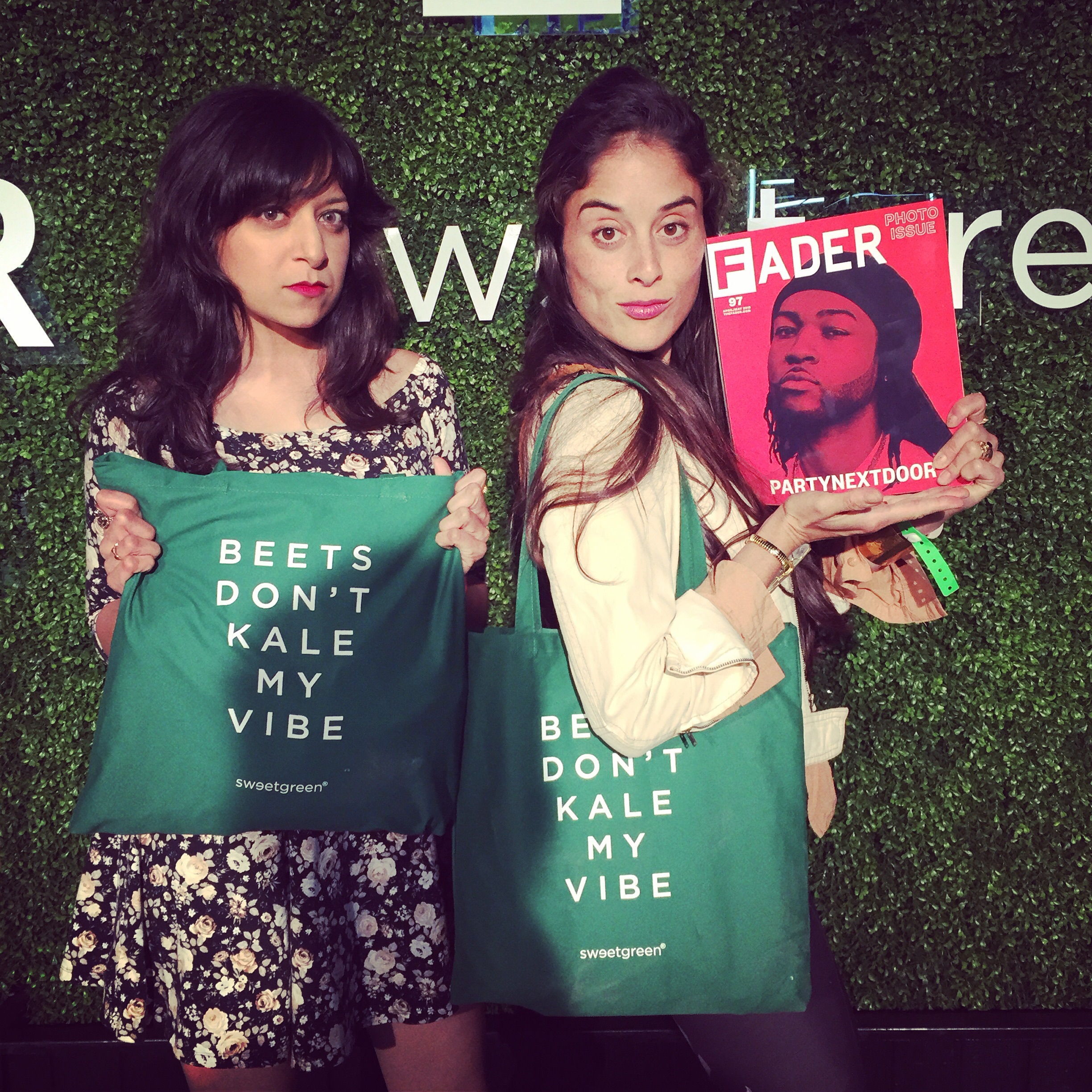 Sonal Shah and Alyson Granaderos attend opening night at Sweetgreen