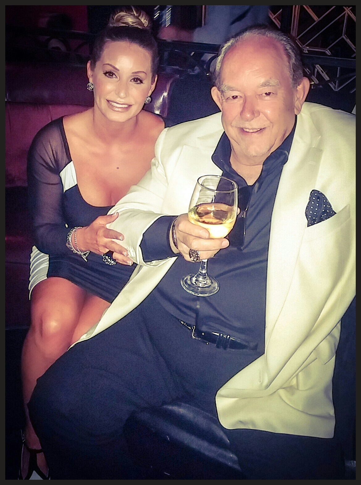CC Perkinson & Robin Leach, host for the Frank Sinatra Tribute at the historical Avalon in Hollywood, CA (2015)