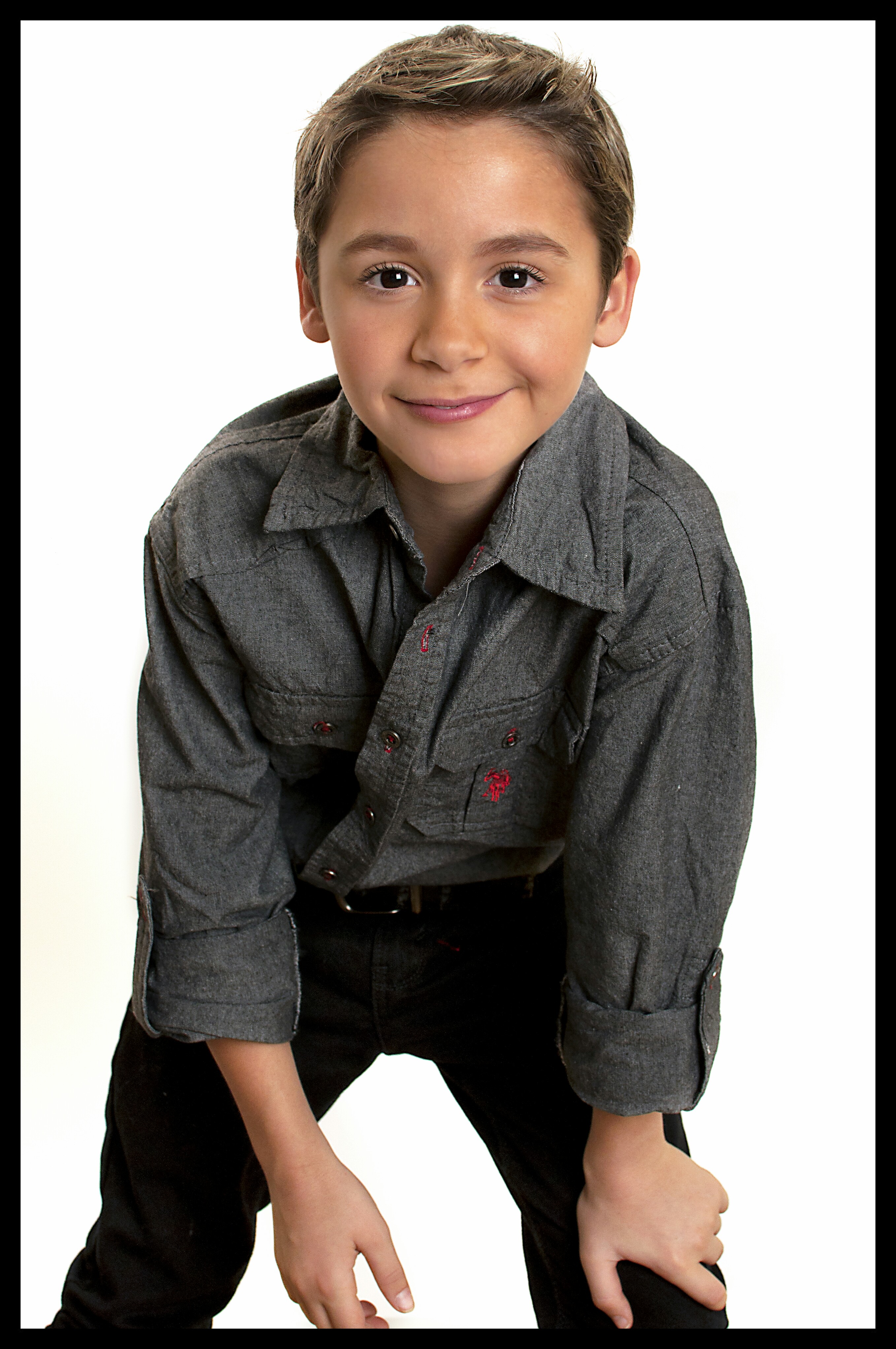 Son of CC Perkinson, Jonah Perkinson. Photo shoot for the upcoming show 'The Protege' with co-host CC Perkinson