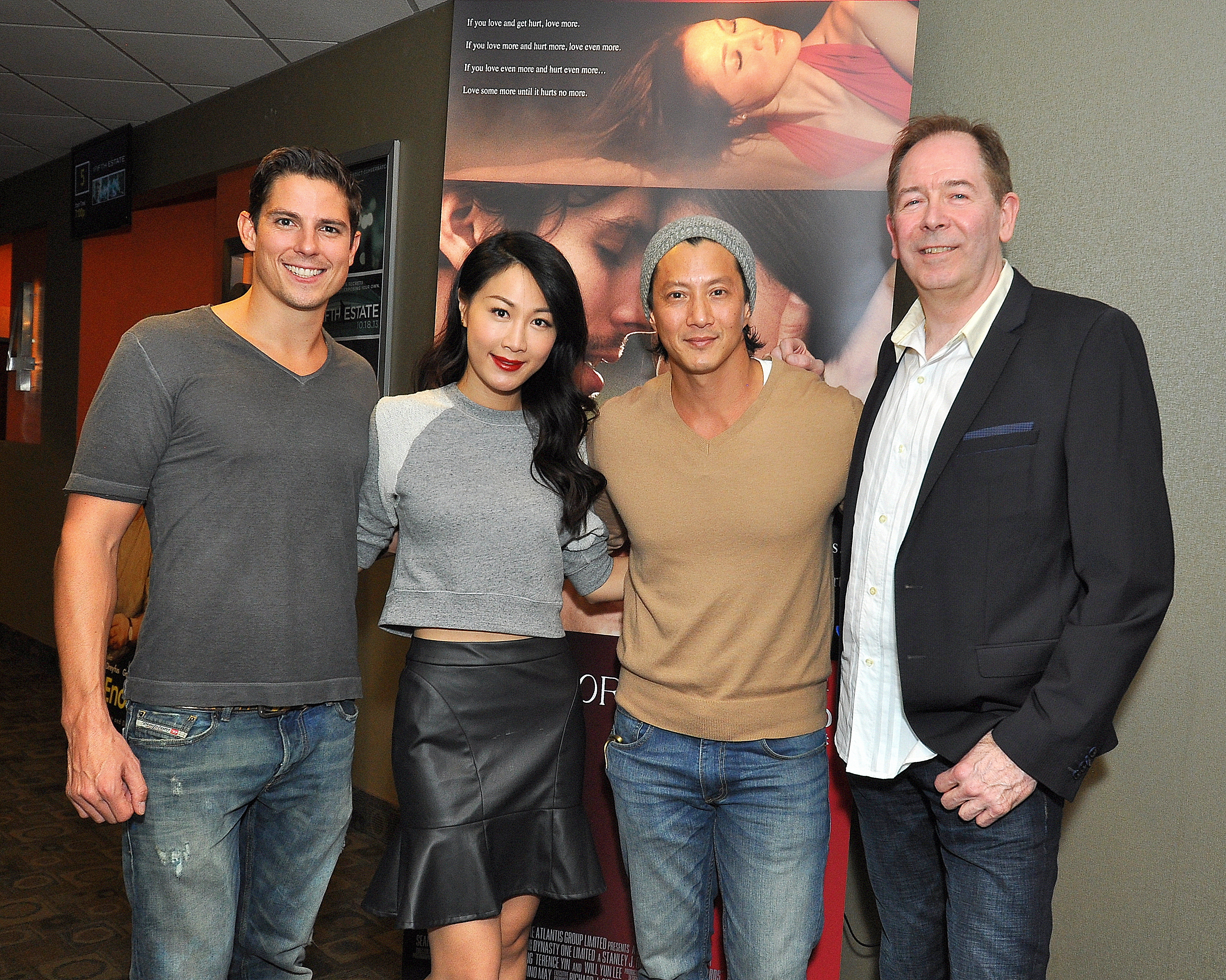 Sean Faris, Candy Cheung, Will Yun Lee and Stanley J. Orzel at the LA premiere of 