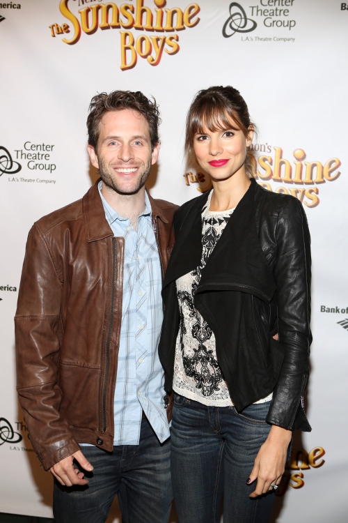 Jill Latiano and Glenn Howerton at the opening night of The Sunshine Boys at the Ahmanson Theater in Los Angeles.