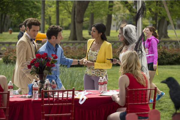 Still of Paulo Costanzo, Mark Feuerstein and Katie Lowes in Royal Pains (2009)