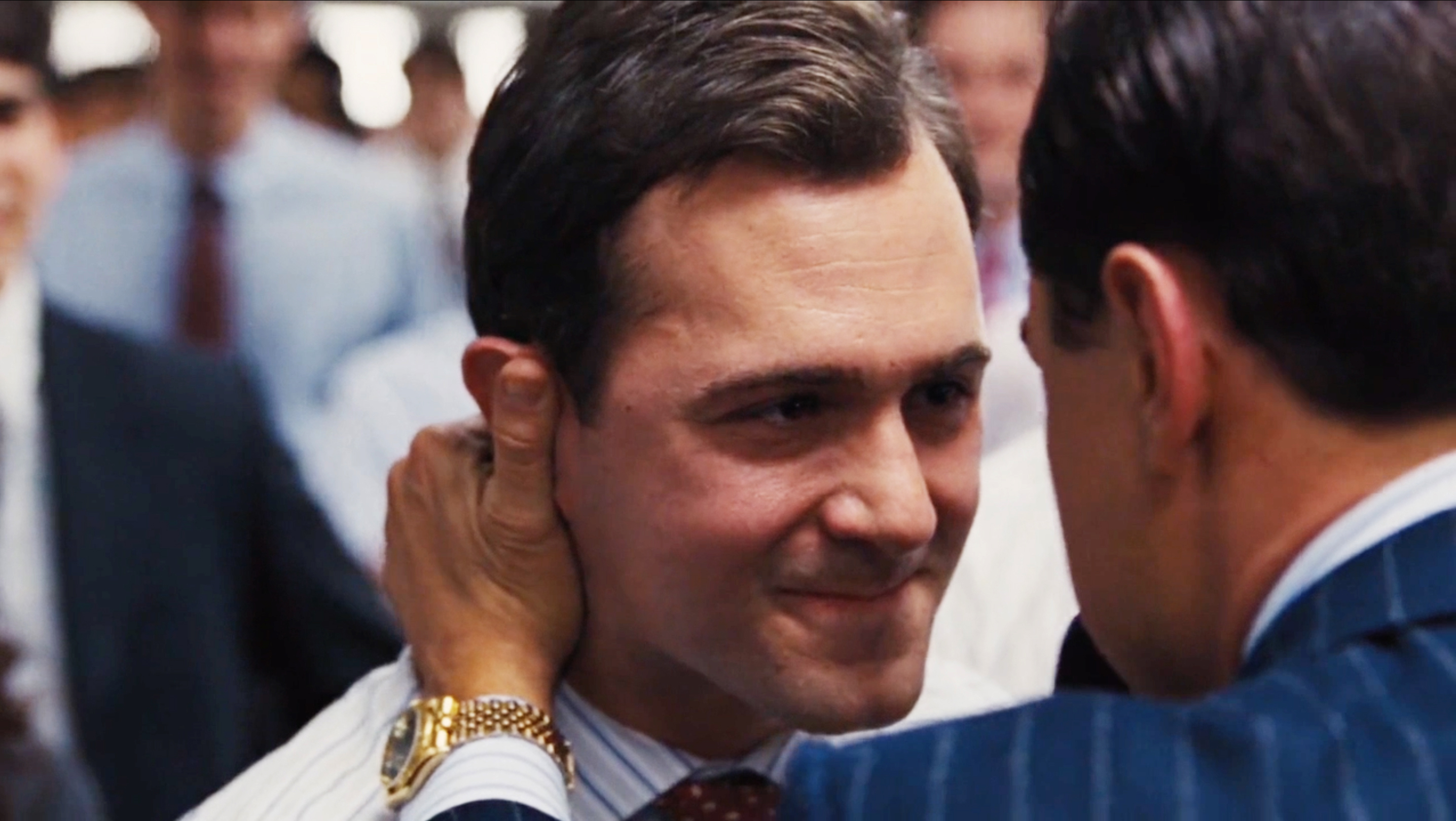 Still of Johnathan Tchaikovsky and Leonardo DiCaprio in The Wolf of Wall Street (2013)