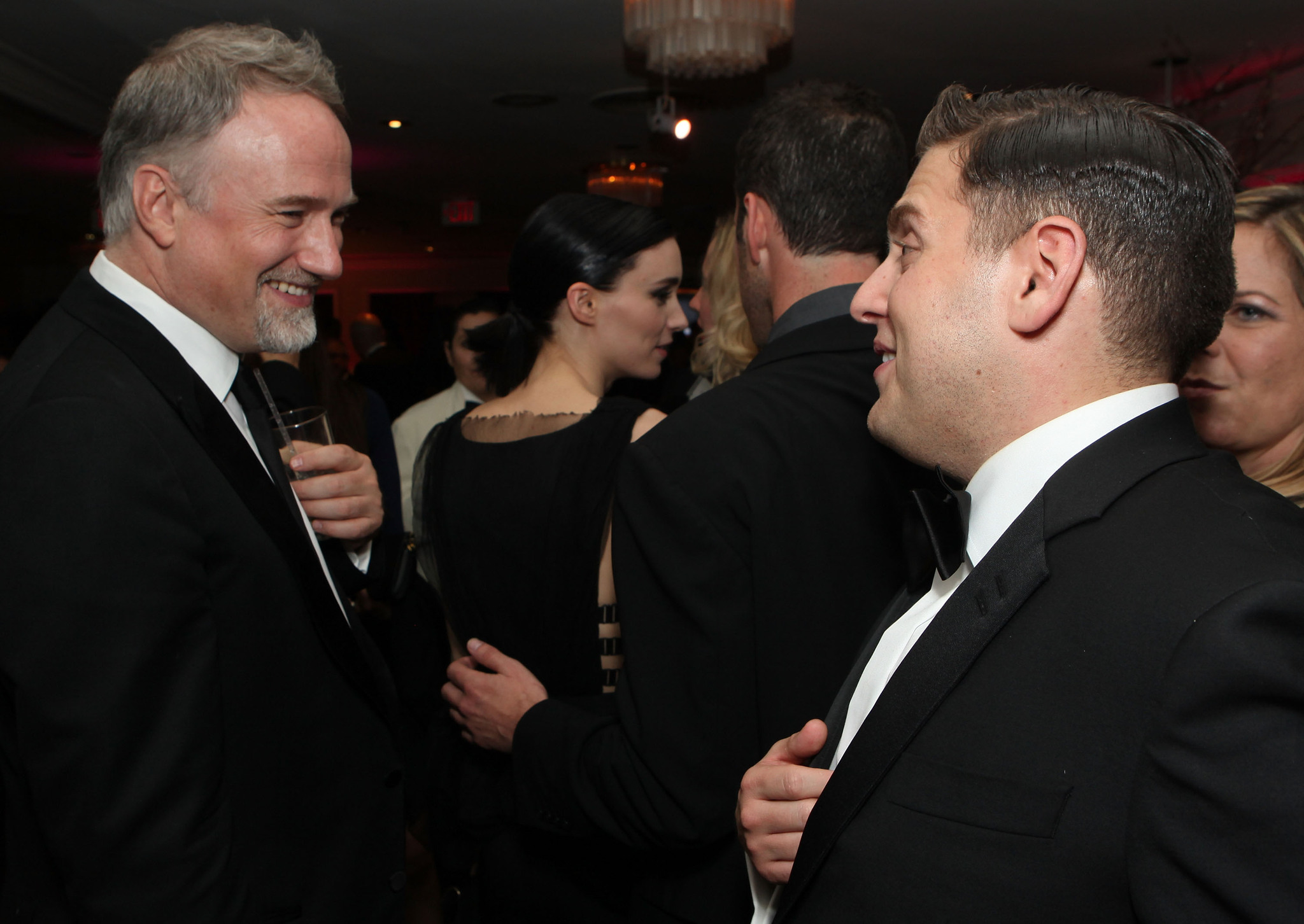 David Fincher and Jonah Hill