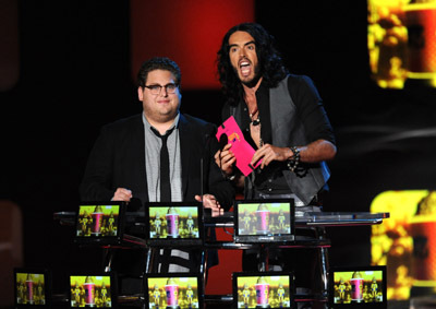 Russell Brand and Jonah Hill