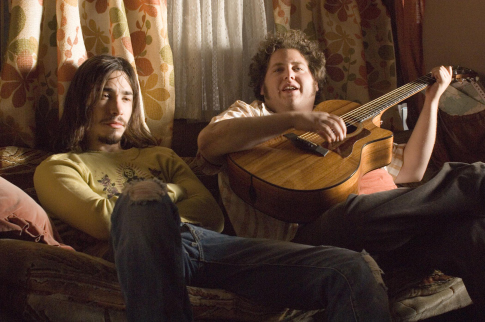 Still of Justin Long and Jonah Hill in Strange Wilderness (2008)