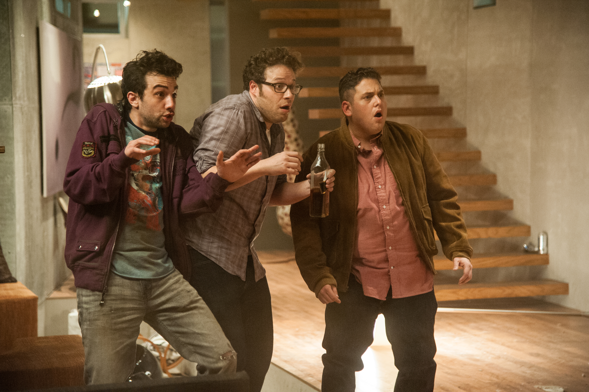 Still of Jay Baruchel, Seth Rogen and Jonah Hill in Dabar jau tikrai sikna (2013)