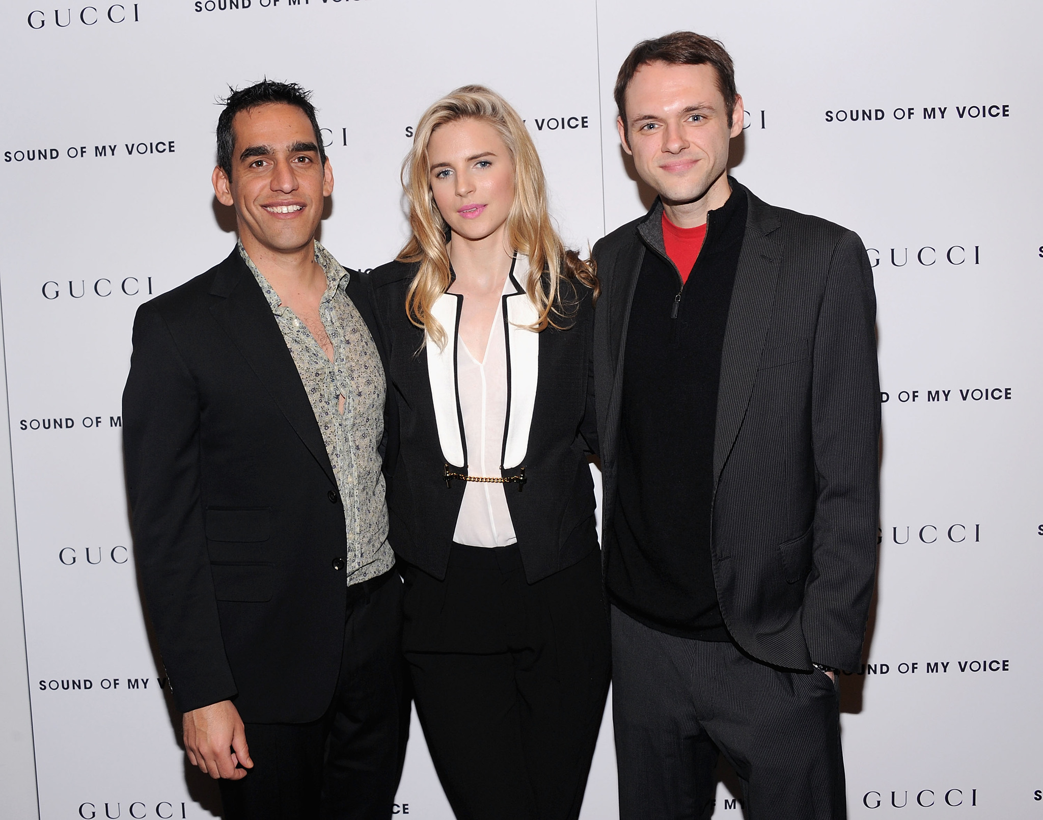 Christopher Denham, Brit Marling and Zal Batmanglij at event of Sound of My Voice (2011)