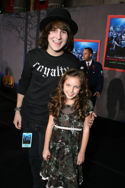 Mitchel Musso and Ryan Newman at event of The Nightmare Before Christmas (1993)