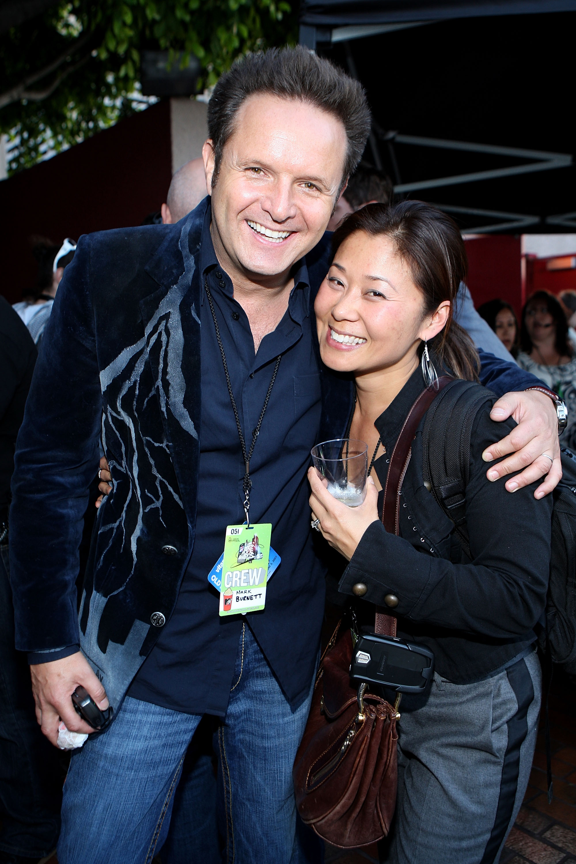 Mark Burnett, Jane Mun at 2007 MTV Movie Awards