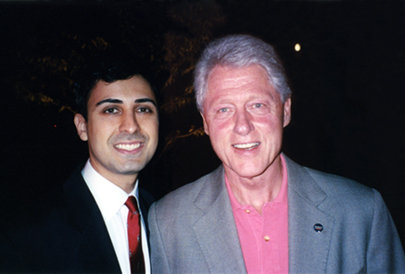 President Clinton and Keya Morgan