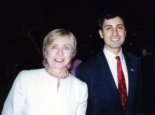 Keya Morgan and Hilary Clinton, Private Party East Hamptons