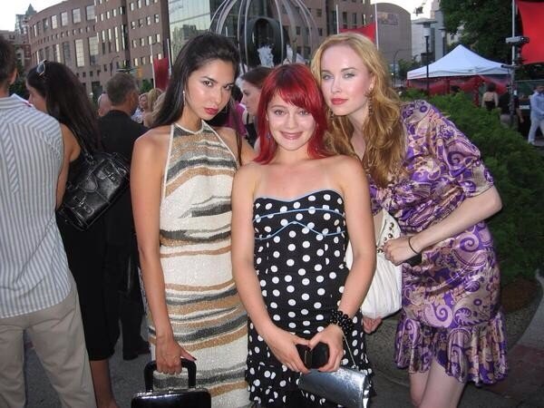 With Ingrid Nilson and Elyse Levesque at the Rouge event Vancouver