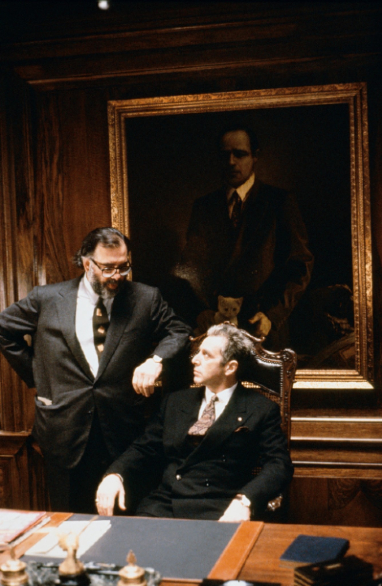 Al Pacino and Francis Ford Coppola in Krikstatevis III (1990)