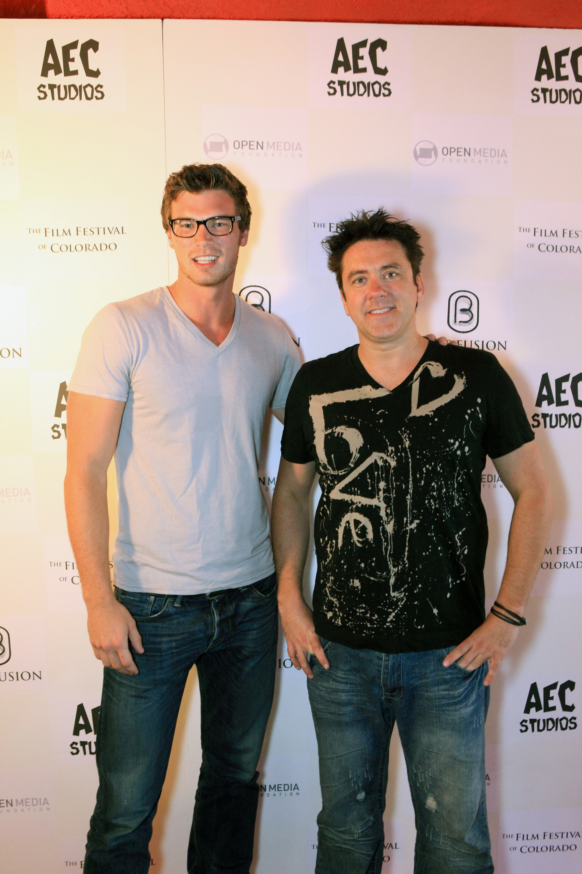 Derek Theler and Brian McCulley at The Film Festival of Colorado.