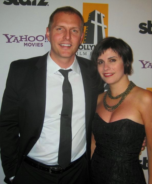 Hollywood Awards with actor Barret Walz