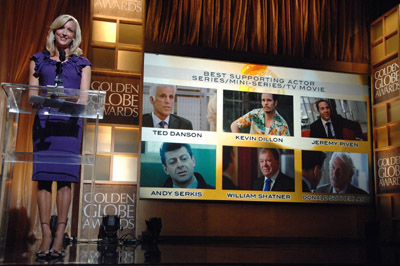 Lara Spencer at event of The 65th Annual Golden Globe Awards (2008)