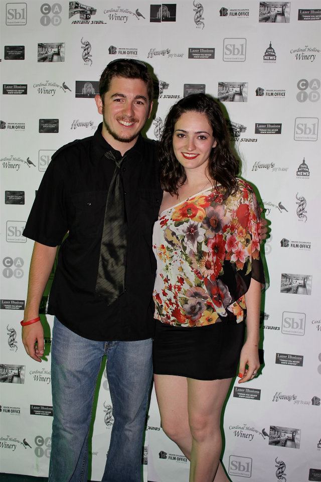Director Kyle Thompson and Actress Samantha Artese at the Philadelphia premiere of The Descending