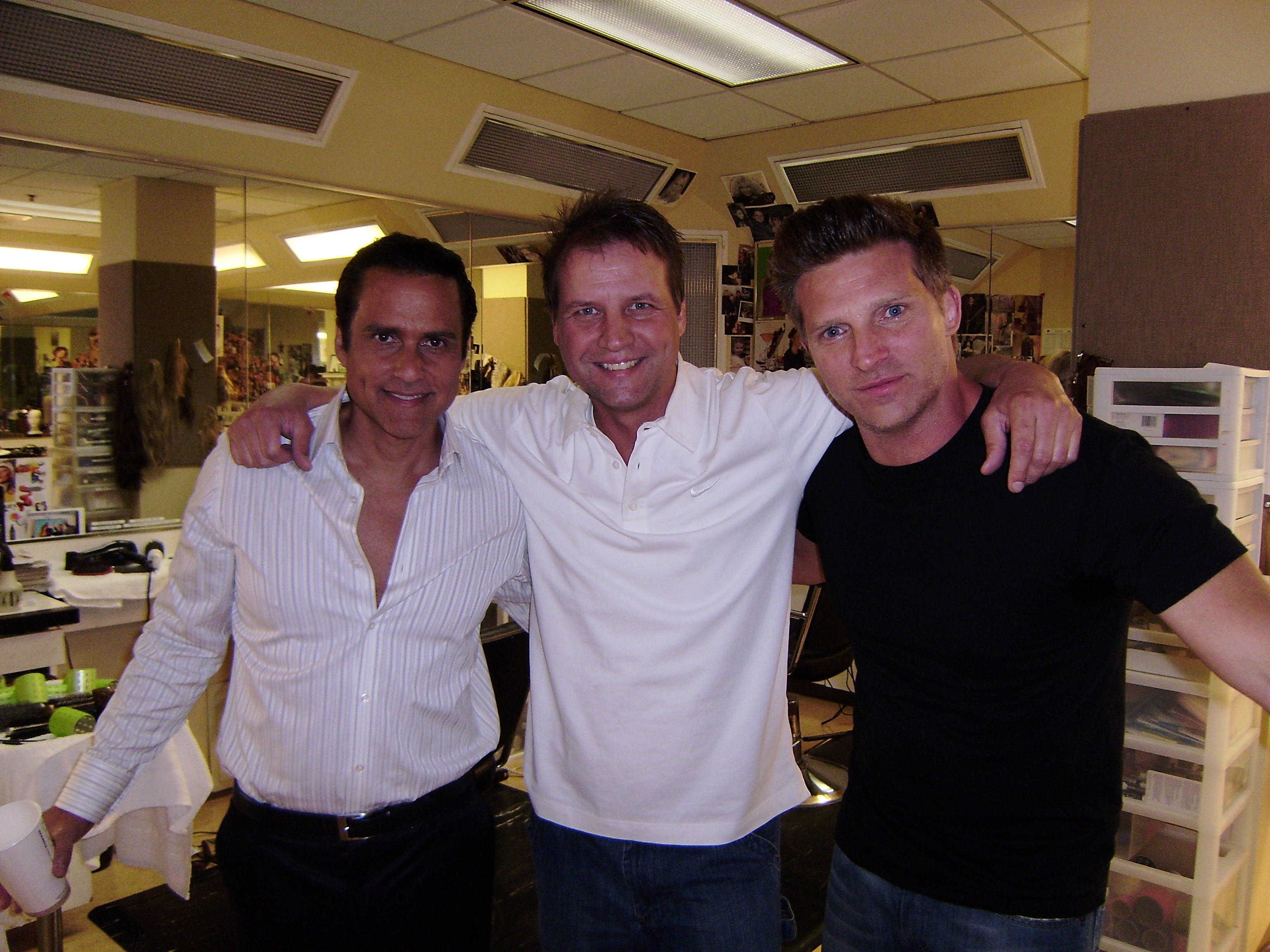 Maurice Benard, Tim Slaske and Steve Burton, ABC Prospect Studios, Hollywood
