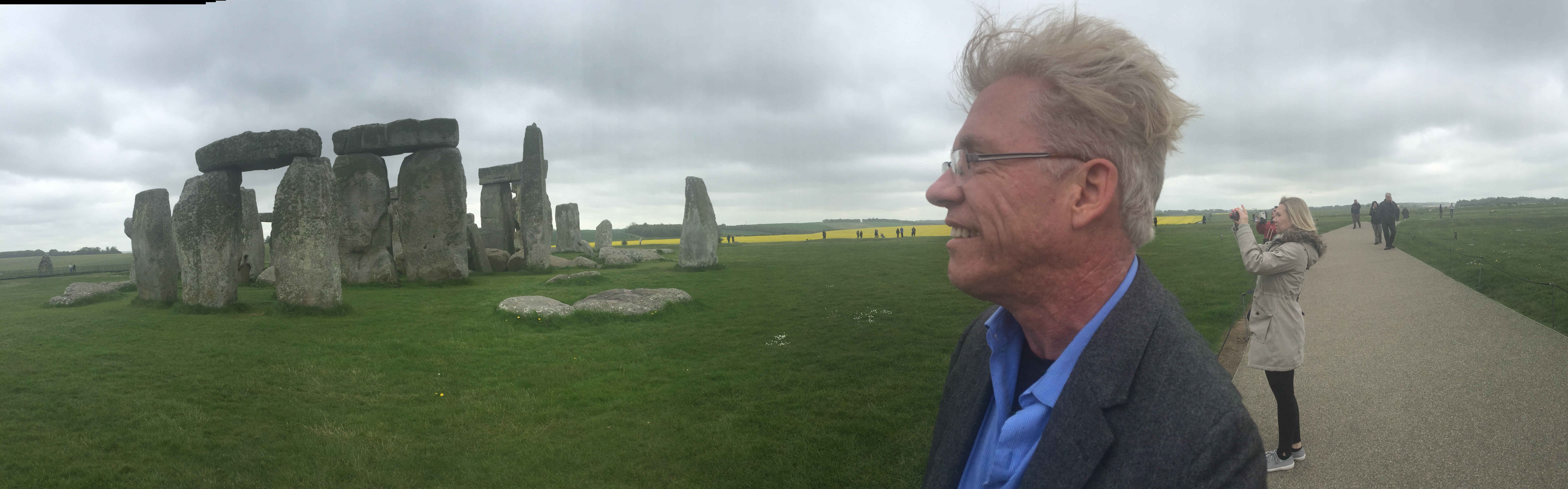 Michael Donahue location scouting at Stonehenge May 10 2015.