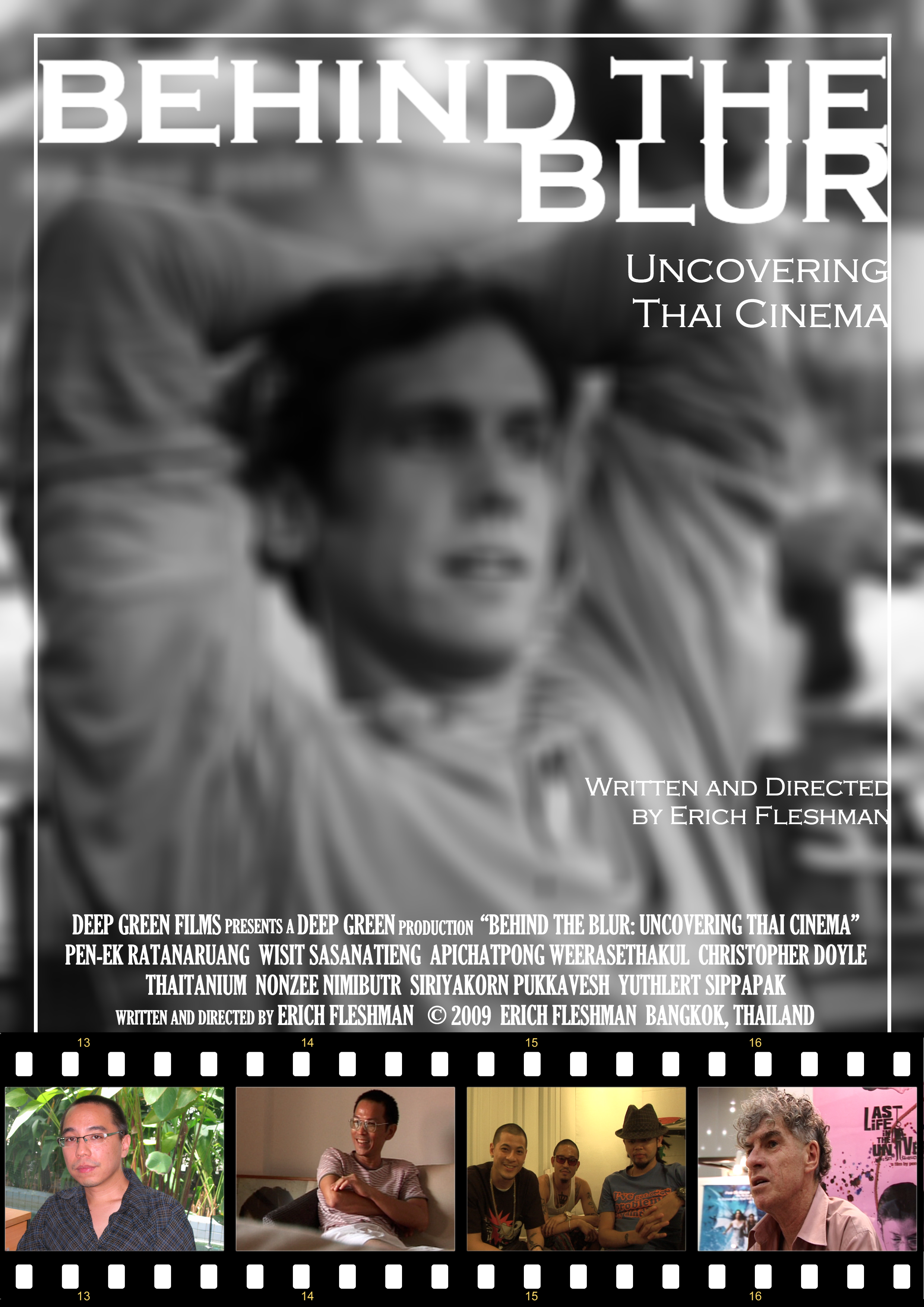 Film poster for Behind the Blur by Erich Fleshman.