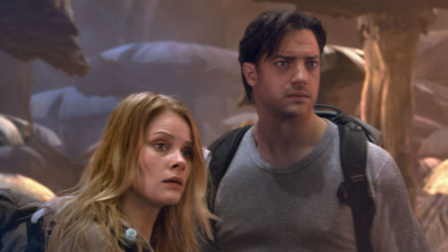 Still of Brendan Fraser and Anita Briem in Journey to the Center of the Earth (2008)