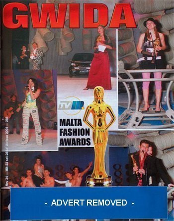 Gwida Cover 22 August 2004, Vol. 42, Iss. 34 (Malta Fashion Awards)