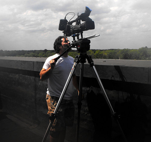 Rooftop shooting.