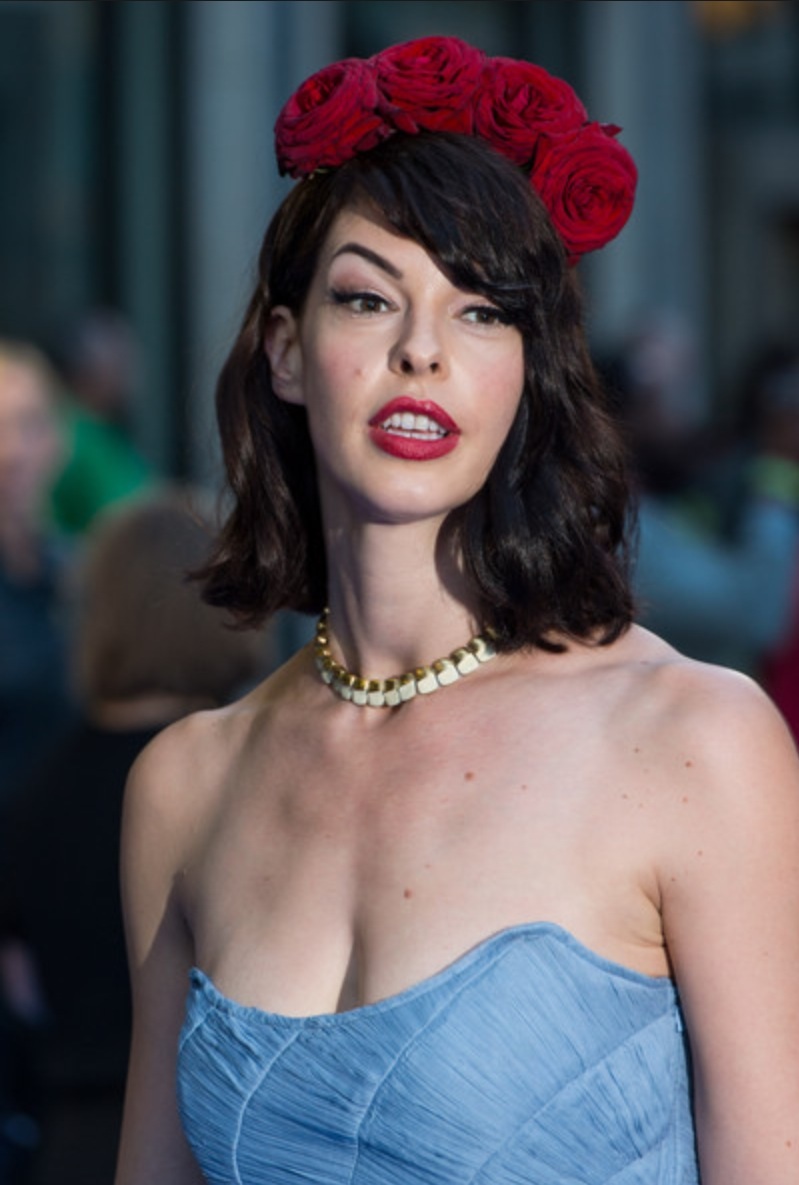 Pollyanna McIntosh on the carpet at the FILTH premiere.