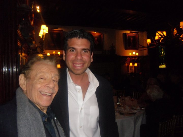 Director Elias Plagianos with Actor Jerry Stiller at The Player's , Gramercy Park NYC