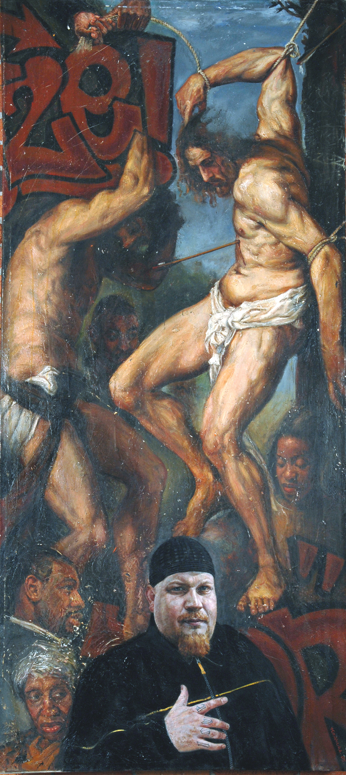 Image of Religion, oil on canvas, 82.5 x 37.5