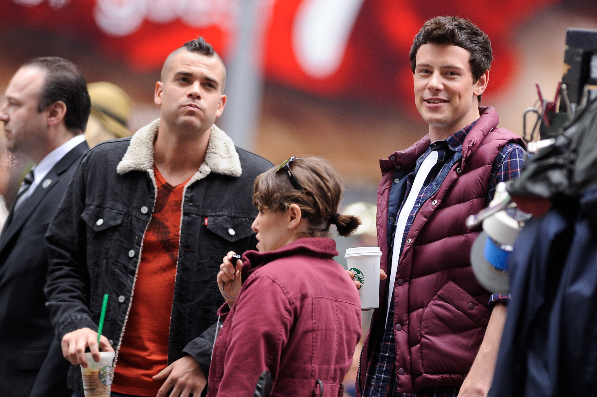 Mark Salling and Cory Monteith at event of Glee (2009)