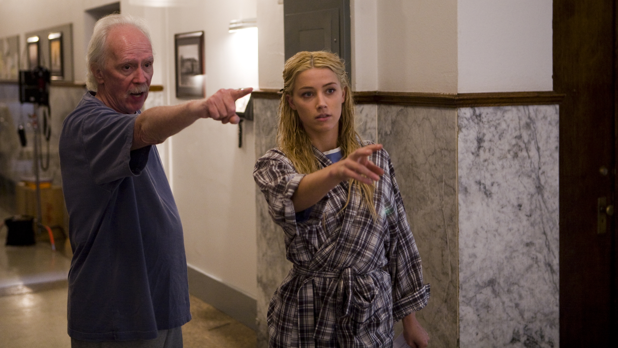 John Carpenter and Amber Heard in The Ward (2010)