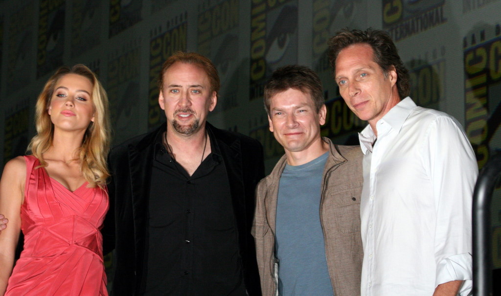 Nicolas Cage, William Fichtner, Patrick Lussier and Amber Heard