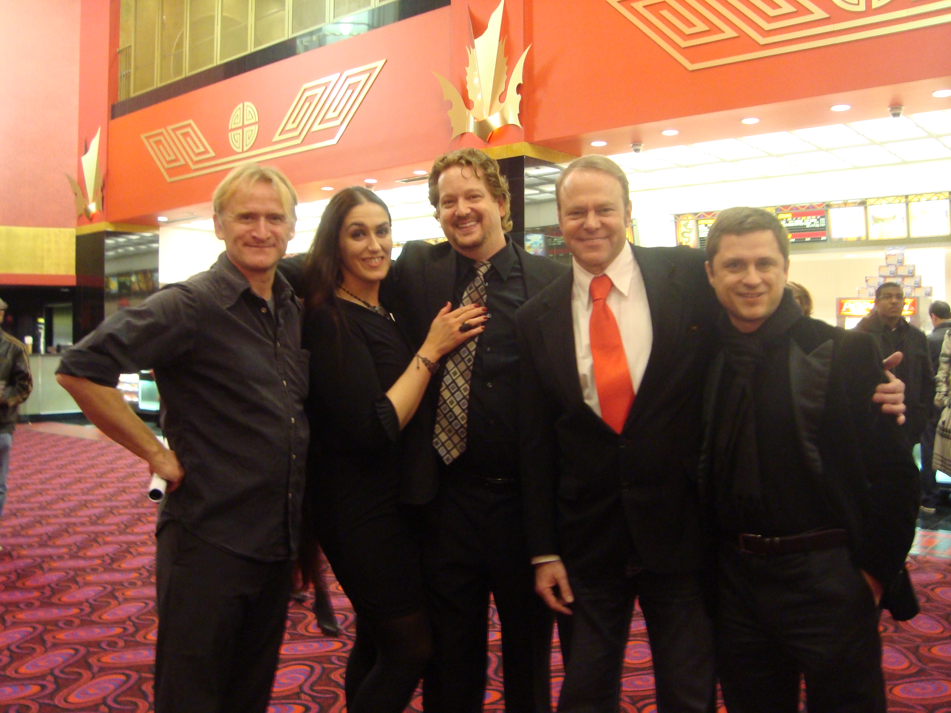 Dean Haglund, Jeanne Orsini, Adam Rote, Greg Travis, Max Bartoli at the Grauman's Chinese Theatre for the premiere of 