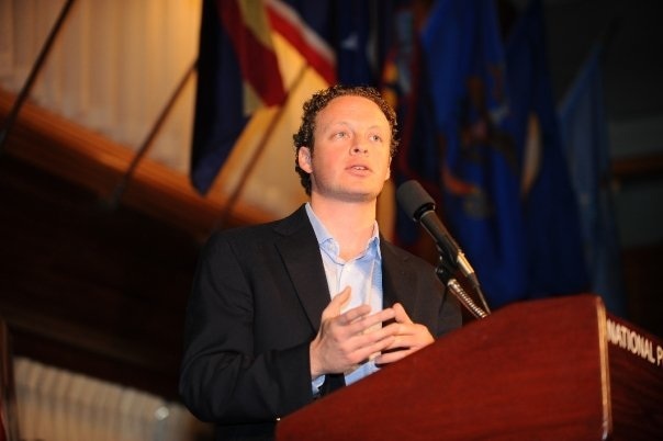 Jake Rademacher speaks at the National Press Club for 
