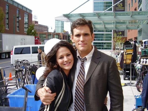With Matt Dillon after wrapping our scene on 